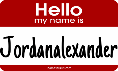 Hello my name is Jordanalexander png download