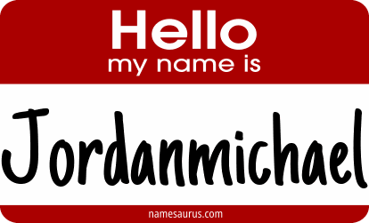 Hello my name is Jordanmichael png download