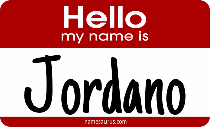 Hello my name is Jordano png download