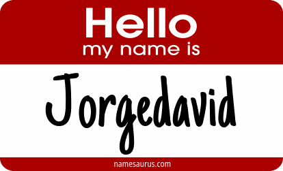 Hello my name is Jorgedavid png download