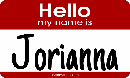 Hello my name is Jorianna png download