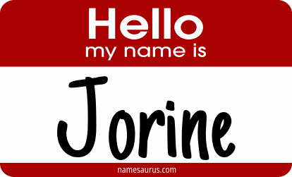 Hello my name is Jorine png download