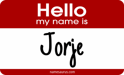 Hello my name is Jorje png download