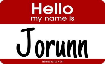 Hello my name is Jorunn png download
