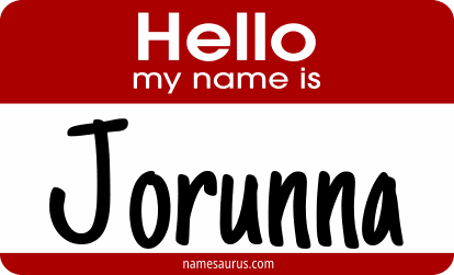 Hello my name is Jorunna png download