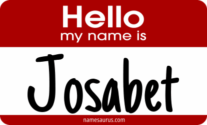 Hello my name is Josabet png download