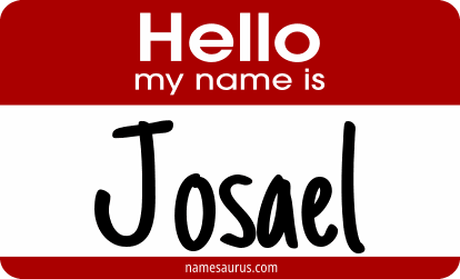 Hello my name is Josael png download