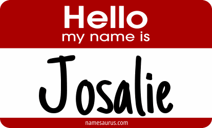 Hello my name is Josalie png download