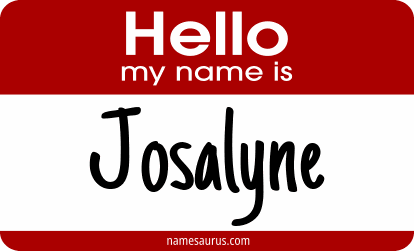 Hello my name is Josalyne png download