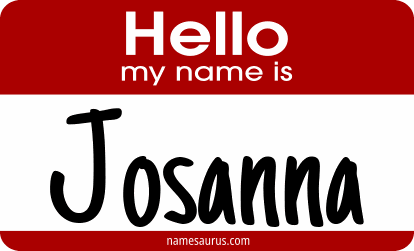 Hello my name is Josanna png download