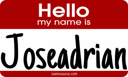 Hello my name is Joseadrian png download