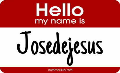Hello my name is Josedejesus png download