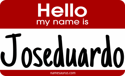 Hello my name is Joseduardo png download