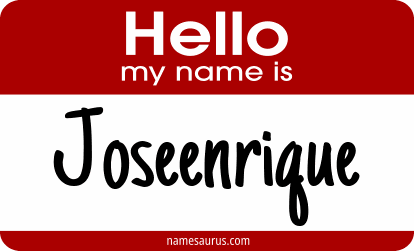 Hello my name is Joseenrique png download