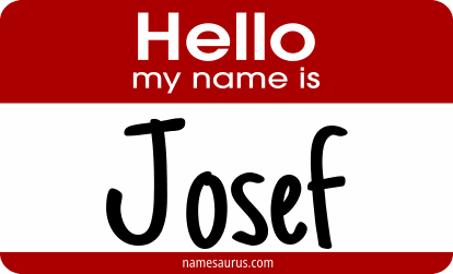 Hello my name is Josef png download
