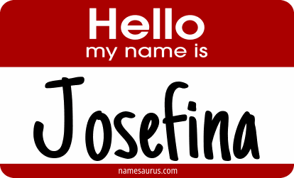 Hello my name is Josefina png download
