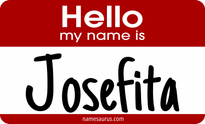 Hello my name is Josefita png download