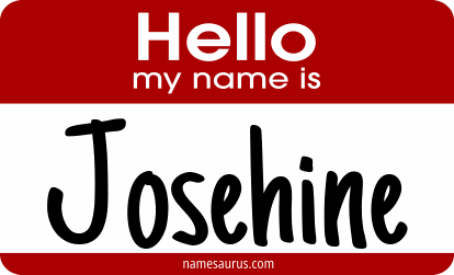 Hello my name is Josehine png download