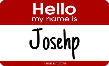 Hello my name is Josehp png download