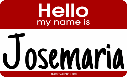 Hello my name is Josemaria png download