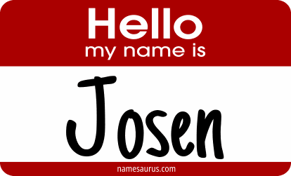 Hello my name is Josen png download