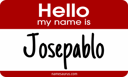 Hello my name is Josepablo png download