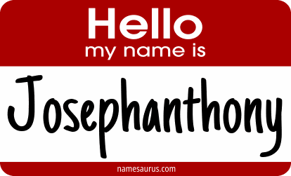 Hello my name is Josephanthony png download