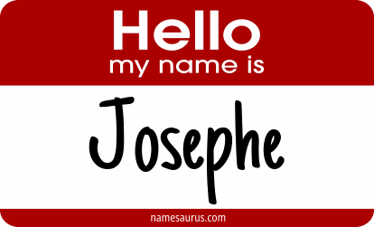 Hello my name is Josephe png download