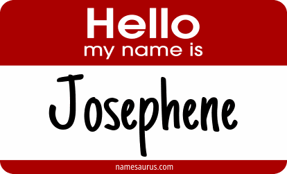 Hello my name is Josephene png download