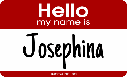 Hello my name is Josephina png download