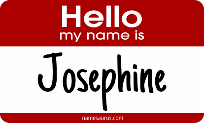Hello my name is Josephine png download