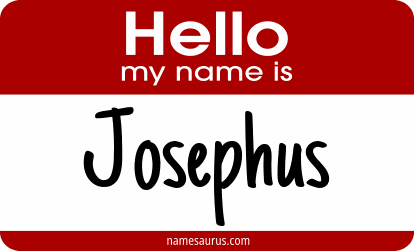 Hello my name is Josephus png download