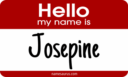 Hello my name is Josepine png download