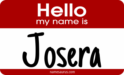 Hello my name is Josera png download