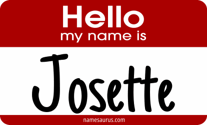 Hello my name is Josette png download