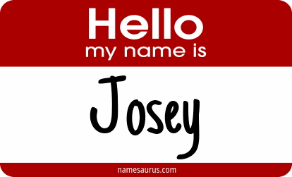 Hello my name is Josey png download