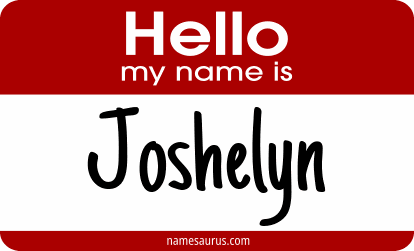 Hello my name is Joshelyn png download