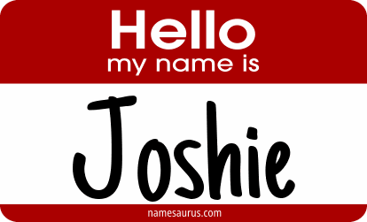 Hello my name is Joshie png download