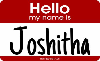 Hello my name is Joshitha png download