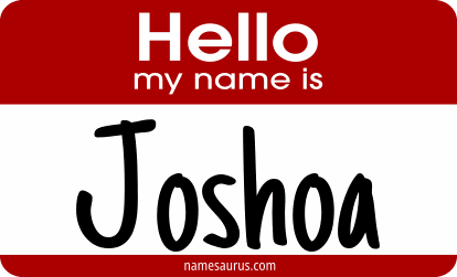 Hello my name is Joshoa png download