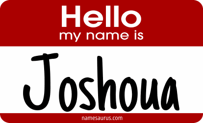Hello my name is Joshoua png download