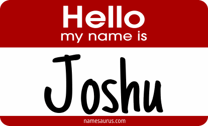 Hello my name is Joshu png download