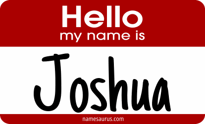 Hello my name is Joshua png download