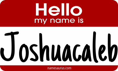 Hello my name is Joshuacaleb png download