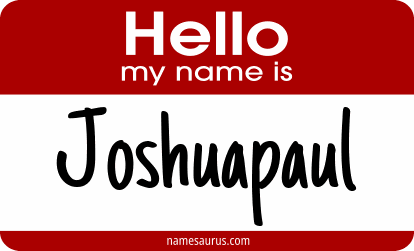Hello my name is Joshuapaul png download
