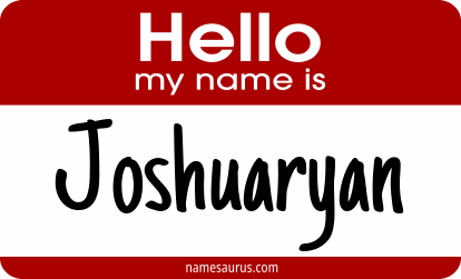 Hello my name is Joshuaryan png download