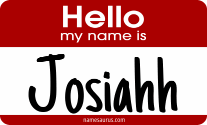 Hello my name is Josiahh png download