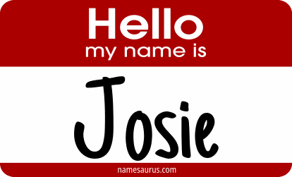 Hello my name is Josie png download