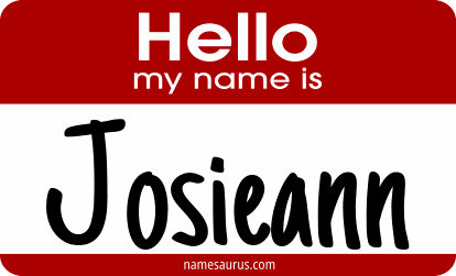 Hello my name is Josieann png download