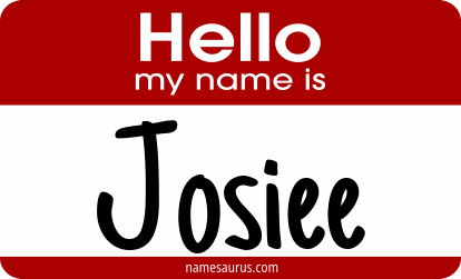 Hello my name is Josiee png download